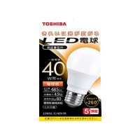 東芝NVC LED電球 全方向 40W相当 電球色 1個 LDA5LG40V１R