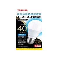 東芝NVC LED電球 全方向 40W相当 昼光色 1個 LDA4DG40V1R