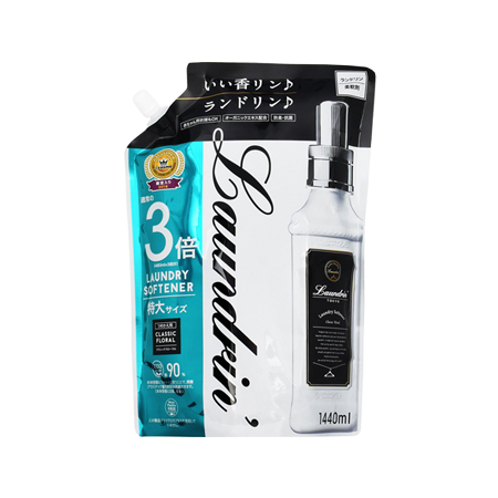 ランドリン クラシックフローラル つめかえ 3倍 1440ml