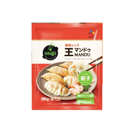 bibigo 王マンドゥ海老ニラ  350g