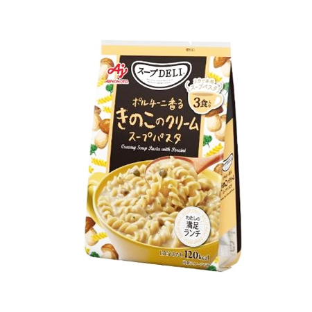 味の素 クノール スープDELI ポルチーニ香るきのこのクリームスープパスタ  3食入
