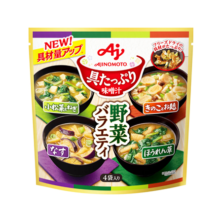 味の素 具たっぷり味噌汁 野菜バラエティ  4袋入