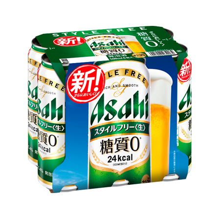 ▲アサヒスタイルフリー ＜生＞   500ml 6缶