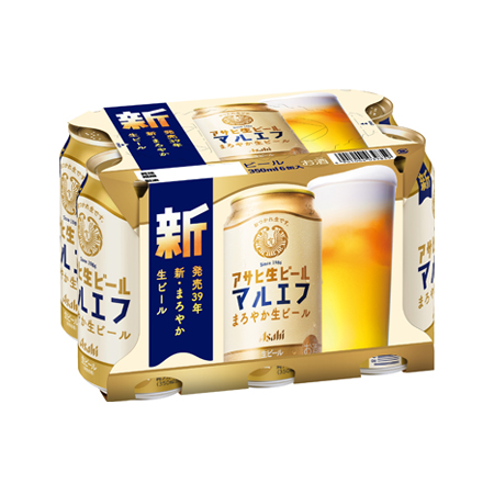 アサヒ 生ビール   350ml 6缶