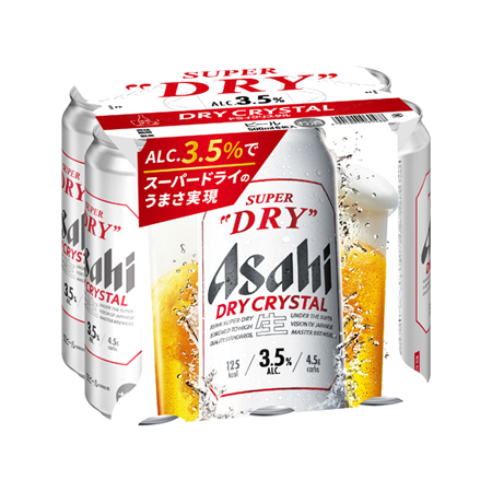 アサヒ スーパードライ ドライクリスタル  500ml 6缶