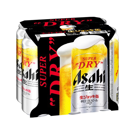 アサヒ スーパードライ 生ジョッキ缶  485ml 6缶