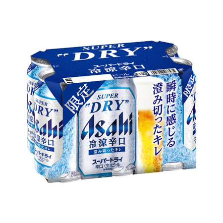 アサヒ スーパードライ 冷涼辛口 350ml 6缶