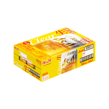 アサヒ クリア アサヒ生 350ml ケース
