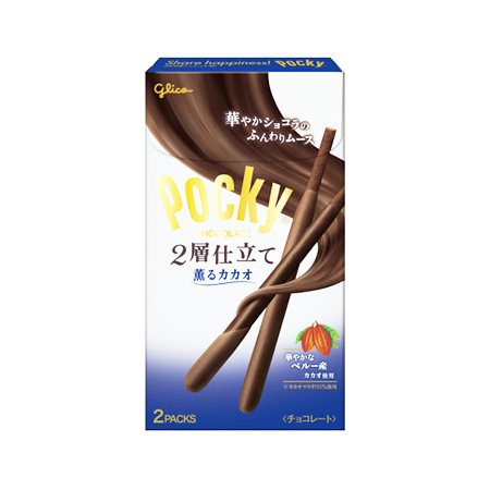 グリコ ポッキー2層仕立て 薫るカカオ 2袋入