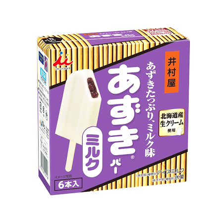 井村屋 BOXあずきバー ミルク  60ml×6