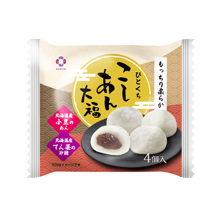 アダチ製菓 ひとくちこしあん大福 4個入
