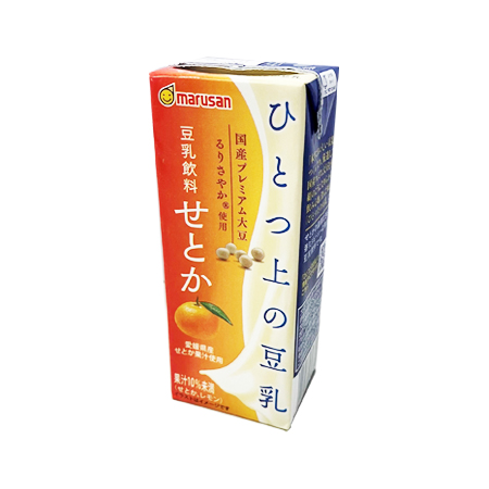 マルサンアイ ひとつ上の豆乳 豆乳飲料 せとか  200ml
