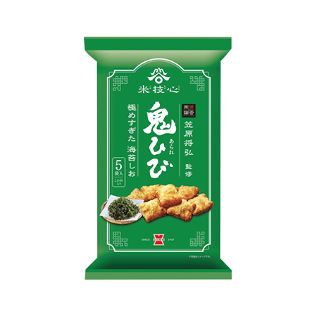 [あ]岩塚製菓 鬼ひび 海苔しお  5袋入