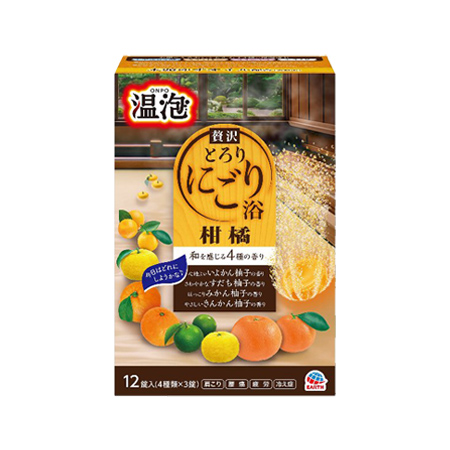 [え]温泡 贅沢とろりにごり浴 柑橘 12錠