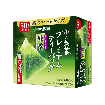伊藤園 お～いお茶 プレミアムティーバッグ 宇治抹茶入り緑茶  50袋