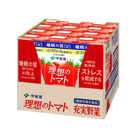 伊藤園 機能性表示食品 充実野菜理想のトマト　200ml ケース