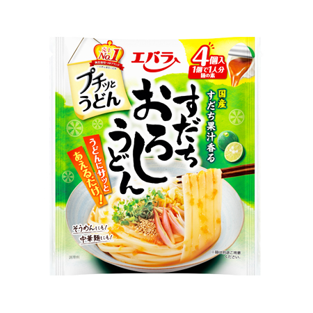 エバラ プチッとうどん すだちおろしうどん  １人分×4個