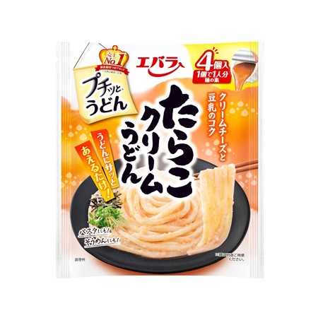 エバラ プチッとうどん たらこクリームうどん  1人分×4個入