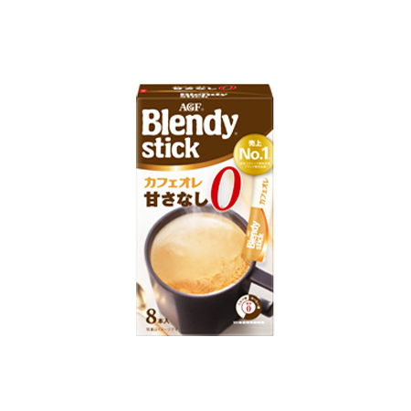 AGF ブレンディスティックカフェオレ 甘さなし  8P