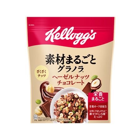 ケロッグ 素材まるごとグラノラ ヘーゼルナッツチョコレート  370g