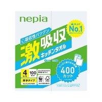 ネピア 激吸収キッチンタオル 100カット×4ロール