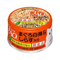 CIAO ホワイティ まぐろ白身 しらす入り 85g