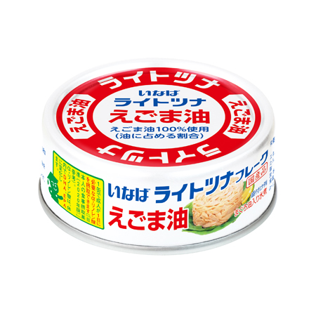 いなば ライトツナフレークえごま油  70g