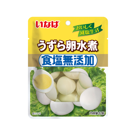 いなば 食塩無添加 うずら卵水煮    6個入
