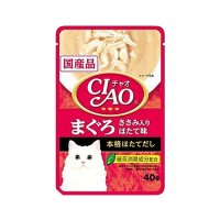 CIAO パウチ まぐろ ささみ入りほたて味 40g