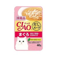 CIAO だしスープ まぐろ ほたて貝柱・ささみ入り 40g
