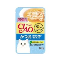 CIAO だしスープ かつお ほたて貝柱・ささみ入り 40g