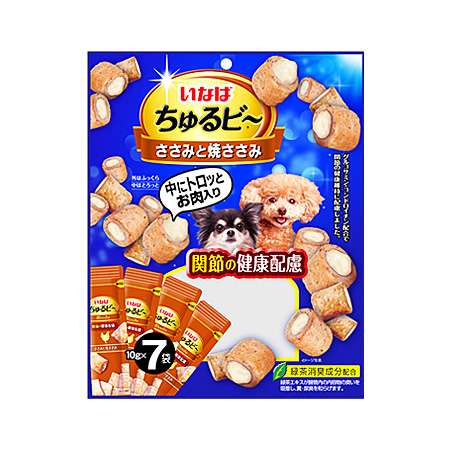 ちゅるビ～ ささみと焼ささみ 関節の健康配慮 10×7袋