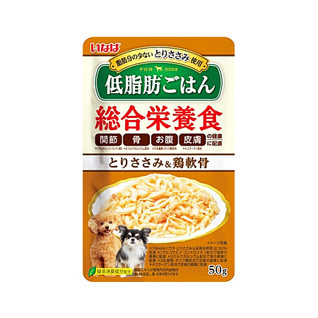 いなば 低脂肪ごはん とりささみ&鶏軟骨 50g