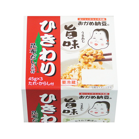 おかめ納豆 旨味ひきわりミニ３  45g×3