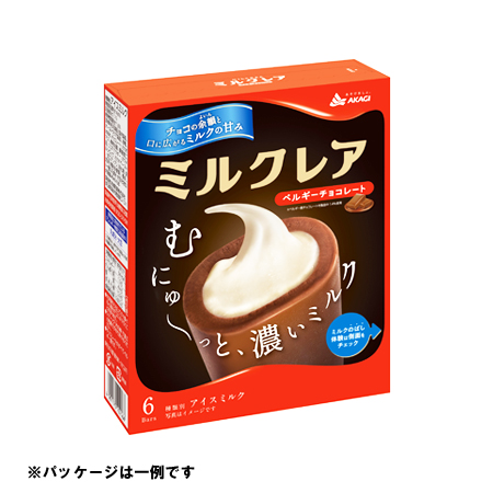 赤城乳業 ミルクレア ベルギーチョコ   40ml×6