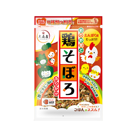 大森屋  彩り野菜と鶏そぼろふりかけ   45g