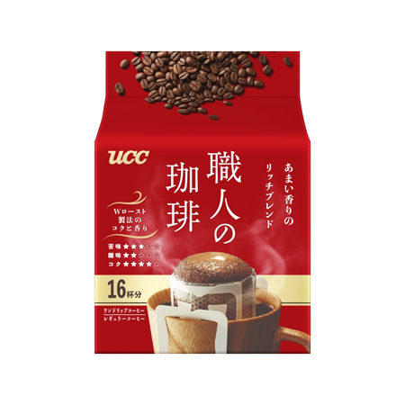 UCC 職人の珈琲 ドリップ あまい香りのリッチブレンド   16杯分