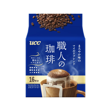UCC 職人の珈琲 ドリップ まろやか味のマイルドブレンド  16杯分