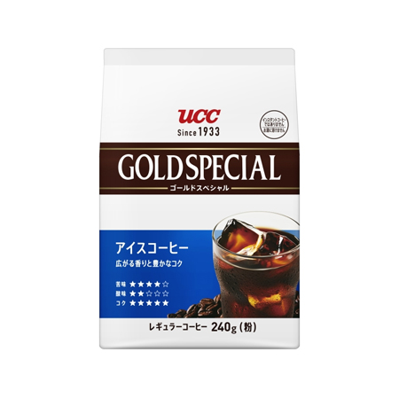 【粉】UCC ゴールドスペシャル アイスコーヒー  240g