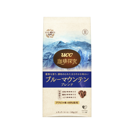 【豆】UCC 珈琲探究 炒り豆 ブルーマウンテンブレンド  140g