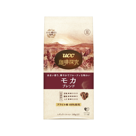 【豆】UCC 珈琲探究 炒り豆 モカブレンド  140g