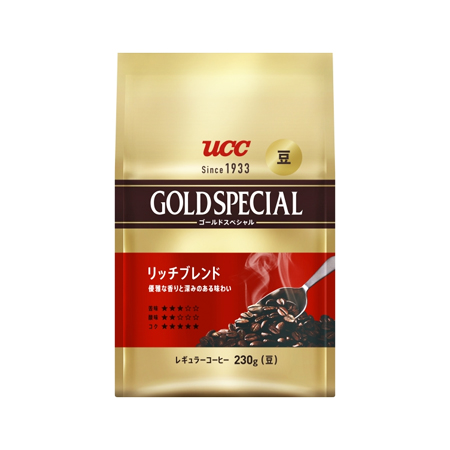 【豆】UCC ゴールドスペシャル 炒り豆リッチブレンド  230g