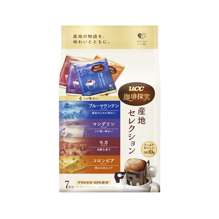 UCC 珈琲探究 ワンドリップコーヒー 産地セレクション  7P