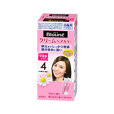 ブローネ クリームヘアカラー(早染めタイプ) 4 やや明るい栗色 1組