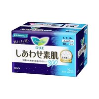 ロリエ しあわせ素肌 ふんわりタイプ 多い夜用 羽つき30cm 10個