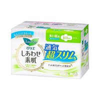 ロリエ しあわせ素肌 通気超スリム 多い昼用 羽つき22.5cm 20個