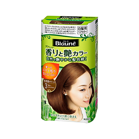 ブローネ 香りと艶カラー クリーム 3 明るいライトブラウン 1組