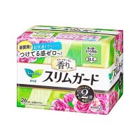 ロリエ スリムガード スイートローズの香り 多い昼～ふつうの日用 羽つき20.5cm 26個