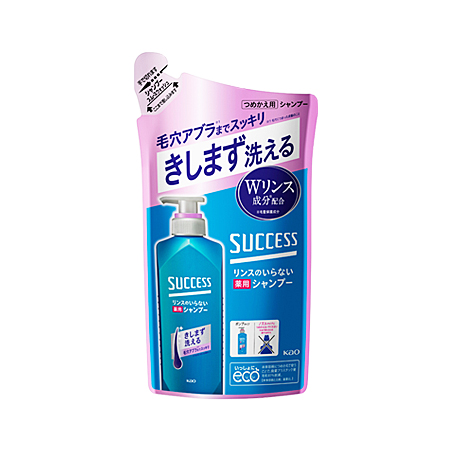 サクセス リンスのいらない薬用シャンプー スムースウォッシュ つめかえ 320ml