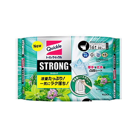 花王 トイレクイックルストロング エクストラハーブの香り つめかえ 16枚